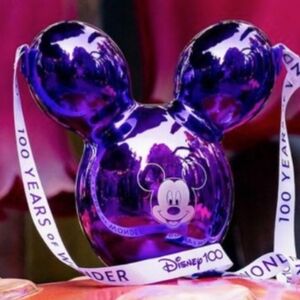 Disney 100 Mickey Mouse purple popcorn bucket